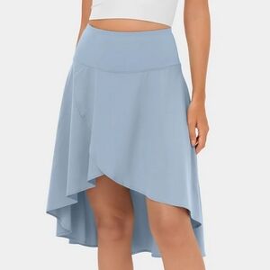 HALARA Breezeful High Low Skirt Skort Size S Beautiful Ice Blue Ballerina Wear
